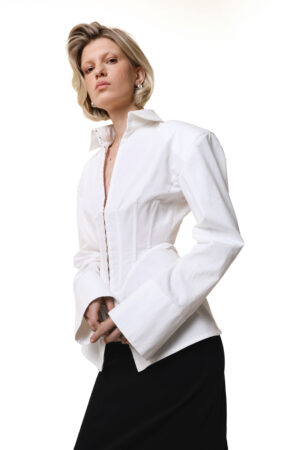 Shirt with corset